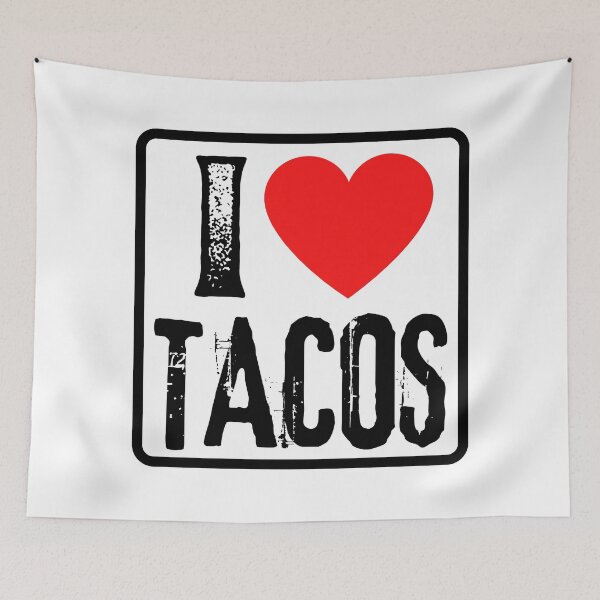 Item preview, I Love Tacos - I Heart Mexican Food Lover Gift designed and sold by foodiemarie.