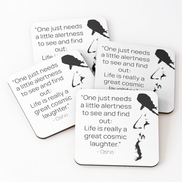 Item preview, Life is really a great cosmic laughter... Osho Quote – To Turn You Outside In! - text design designed and sold by RetComly.