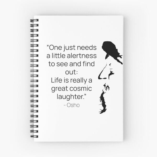 Item preview, Life is really a great cosmic laughter... Osho Quote – To Turn You Outside In! - text design designed and sold by RetComly.