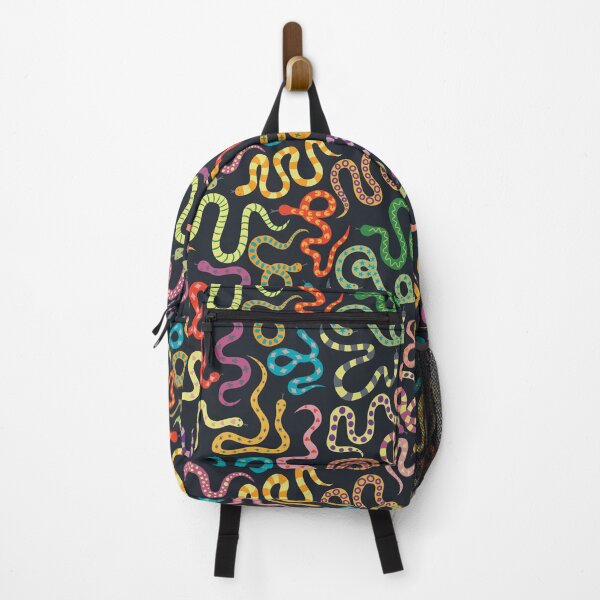 Item preview, Snazzy snakes on charcoal - fun pattern by Cecca Designs designed and sold by Cecca-Designs.