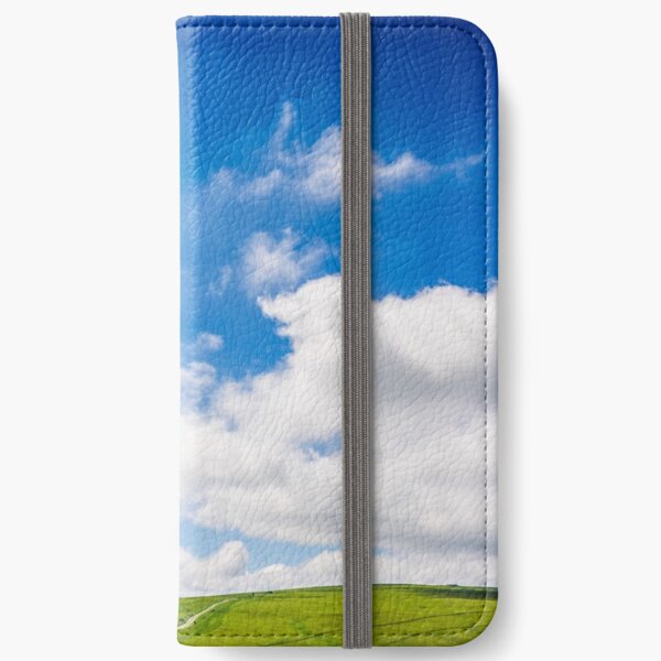 beautifull minimalistic summer mountain landscape in good weather iPhone Wallet