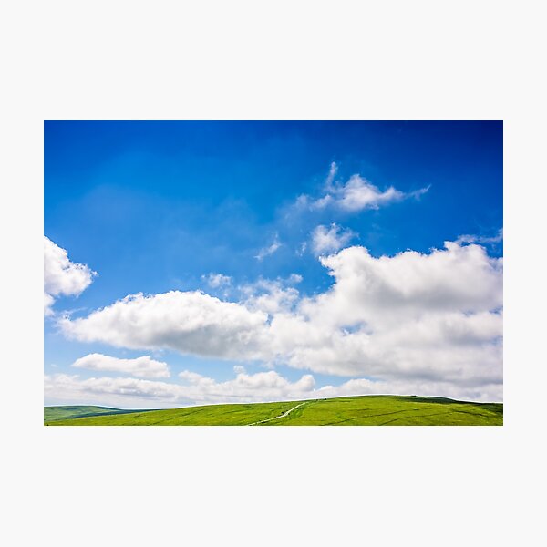 beautifull minimalistic summer mountain landscape in good weather Photographic Print