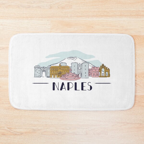 Item preview, Naples Italy Skyline Mount Vesuvius Napoli Italia designed and sold by Hoiho Adventure Shirts.