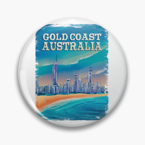 Item preview, Gold Coast Queensland Australia Skyline designed and sold by Hoiho Adventure Shirts.