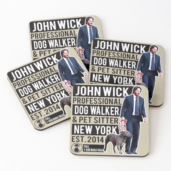Item preview, John Wick Professional Dog Walker designed and sold by Alema Art.