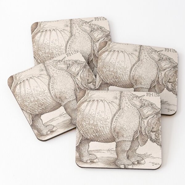 Item preview, Rhinoceros albercht durer art painting  designed and sold by Golido.