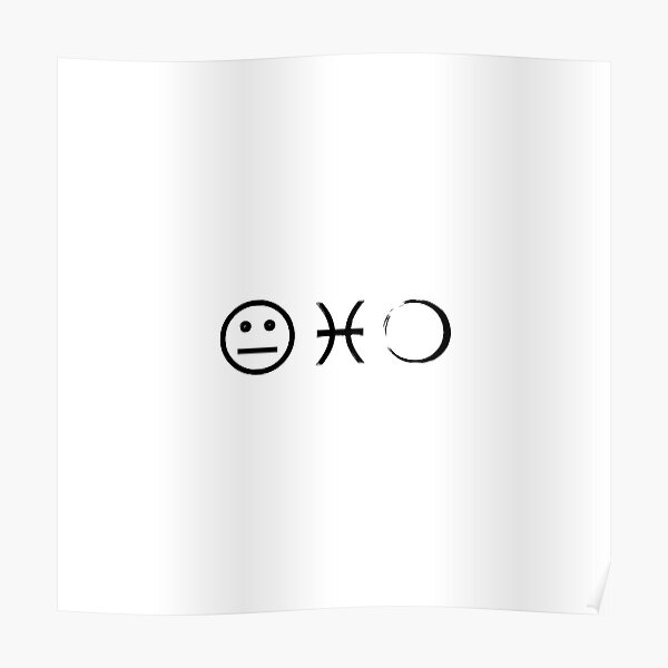 Kim in WingDings - Emojis Poster