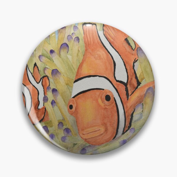 Artikelvorschau, Clownfish-Aquarellmalerei entworfen und verkauft von 1Lbrody1.