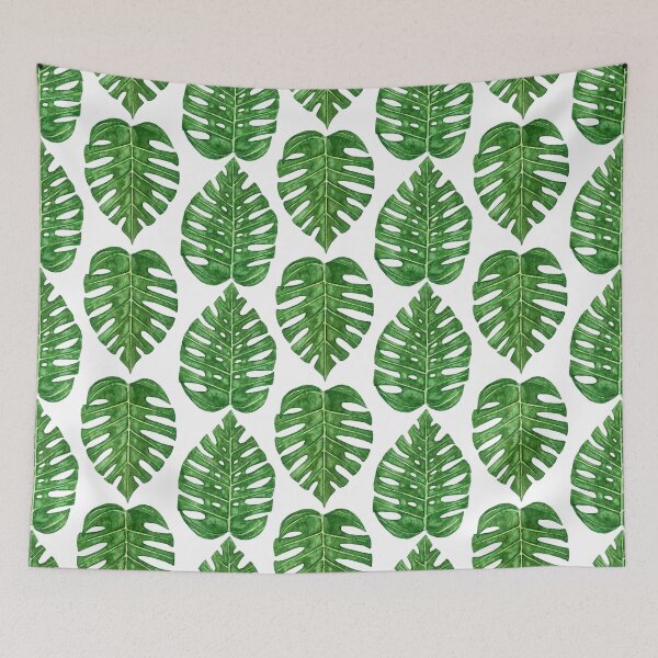 Item preview, Watercolor Monstera Leaves designed and sold by Anastasia Shemetova.