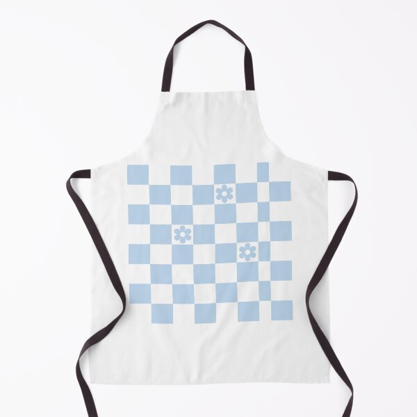 Artikelvorschau, Light Blue Checkered Pattern with Daisy Flowers entworfen und verkauft von daisiesandlove.