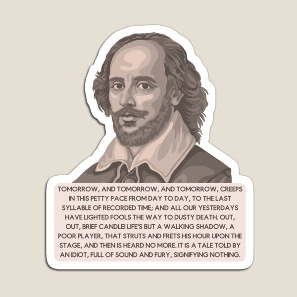 Artikel-Vorschau von Shakespeare-Macbeth-Rede, designt und verkauft von Unhinged Heather.
