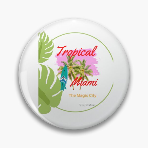Item preview, Tropical 2 palms Miami slogan designed and sold by PalomaHealing24.