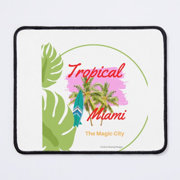 Item preview, Tropical 2 palms Miami slogan designed and sold by PalomaHealing24.