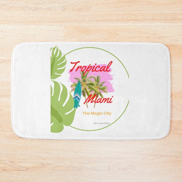 Item preview, Tropical 2 palms Miami slogan designed and sold by PalomaHealing24.