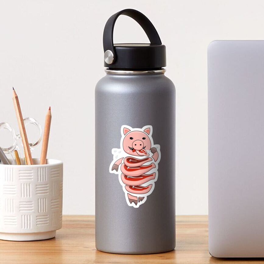 Gluttonous Self Eating Cannibal Pig Sticker