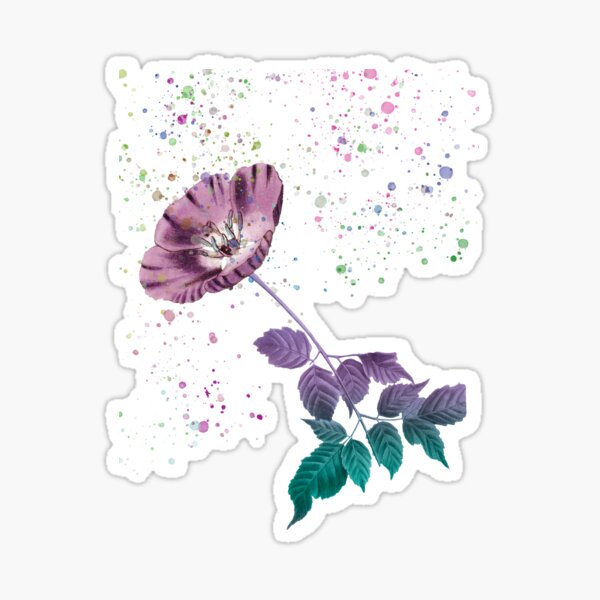 Flower's touch Sticker