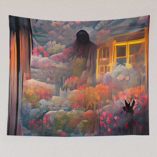 Item preview, Dream Realms Creepy Abstract Art designed and sold by CreepyKaleidopi.