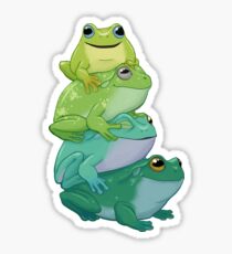 Sticky frog stack Sticker