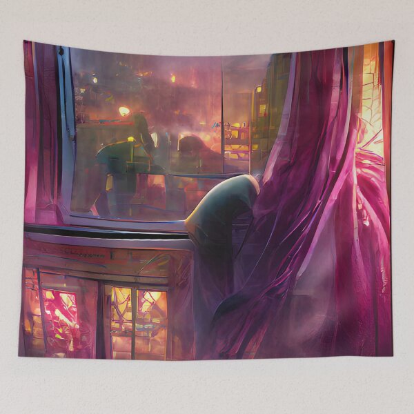 Item preview, Good Night Sleep Creepy Abstract Art designed and sold by CreepyKaleidopi.