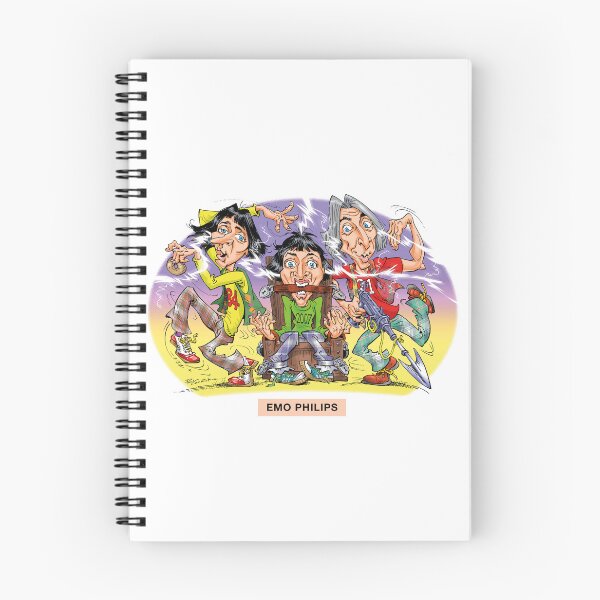 Item preview, Emo Philips - An illustration by Paul Cemmick designed and sold by TIGERDAVER.