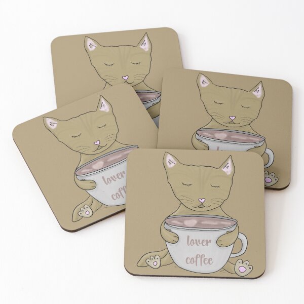 Item preview, cat lover coffee designed and sold by luxeado.