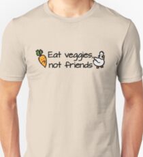 Eat veggies not friends Slim Fit T-Shirt