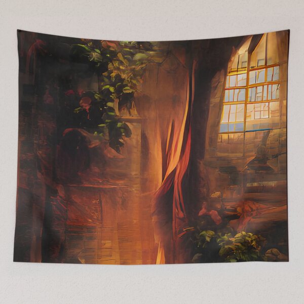Item preview, Eerie Light Creepy Abstract Art designed and sold by CreepyKaleidopi.