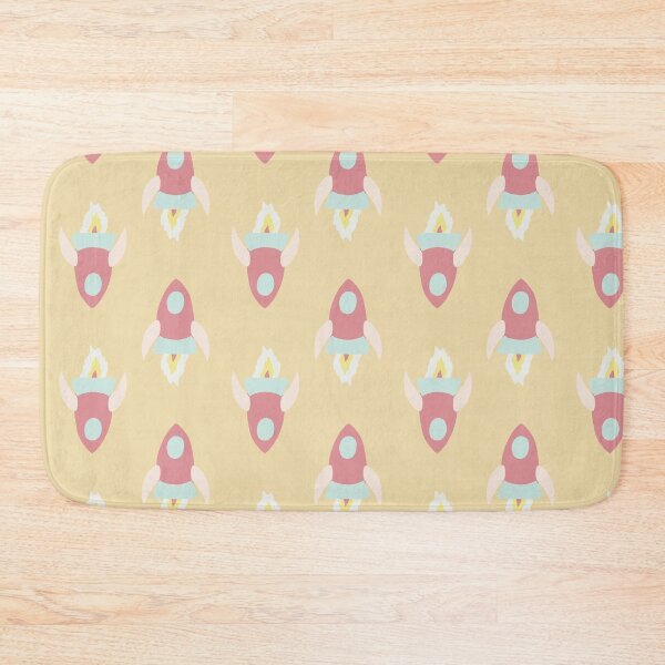 Item preview, Rockets in yellow, pink and mint green designed and sold by Ashleigh Fish.