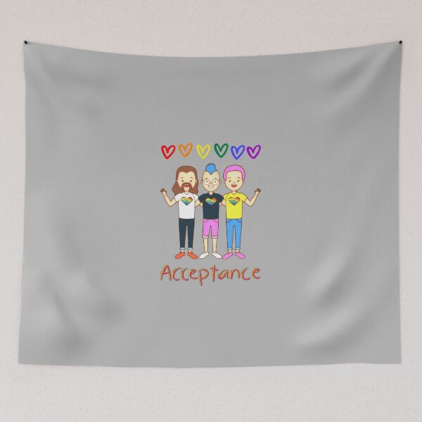 Item preview, Acceptance...A simple rainbow and heart design in celebration of Pride... Acceptance designed and sold by Wonder & Whimsy.