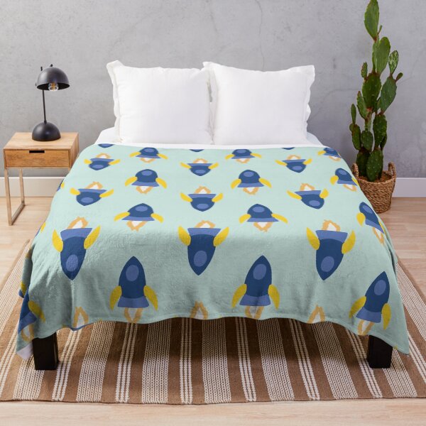 Item preview, Rockets in blue, yellow and mint green designed and sold by Ashleigh Fish.