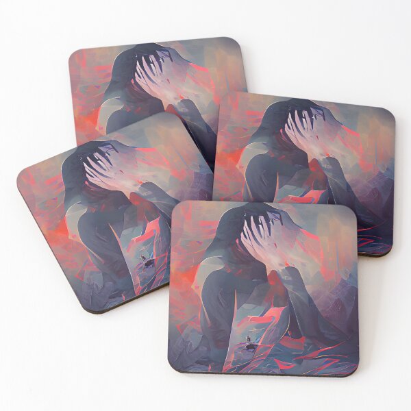 Item preview, Anguish Creepy Abstract Art designed and sold by CreepyKaleidopi.