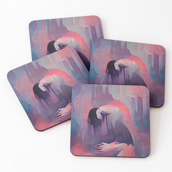 Item preview, Distraught Creepy Abstract Art designed and sold by CreepyKaleidopi.