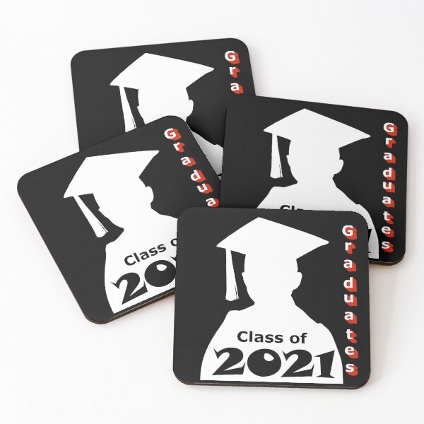 Item preview, Graduates Class Of 2021 bl  Graduate Silhouette Vintage Minimal designed and sold by K0tK0tu.