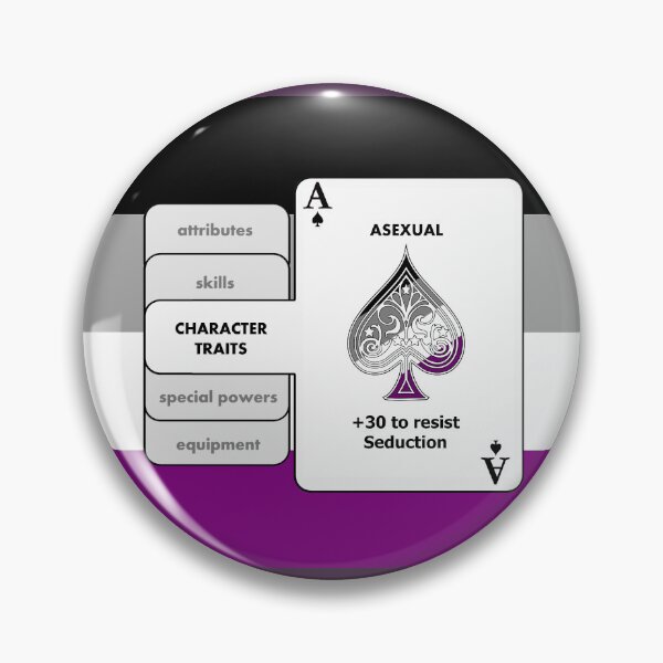 Item preview, Asexual Character Bonus (Spade Symbol) designed and sold by BasiliskOnline.
