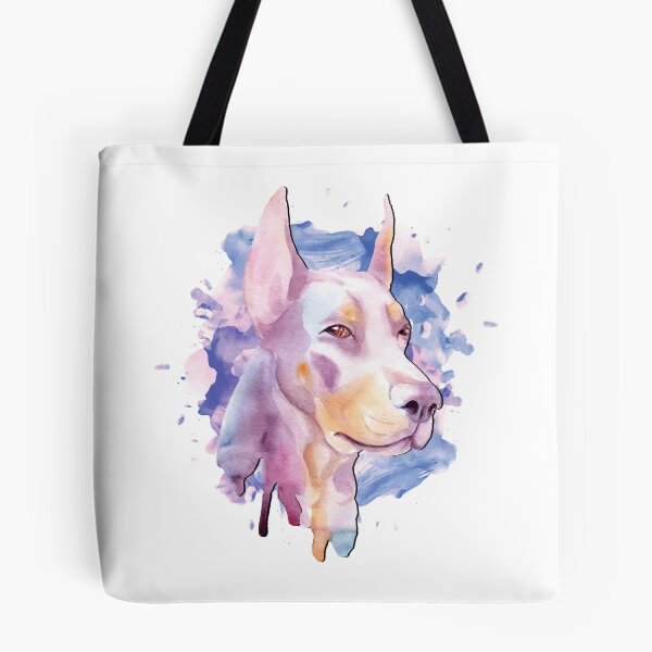 Item preview, Watercolor Dobermann Pinscher Dog Lover Artistic Gift designed and sold by MintedFresh.