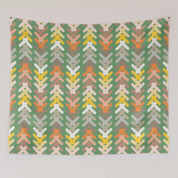 Item preview, Nature colored arrow heads in taupes,oranges, greens and yellows designed and sold by FrancesPoff.