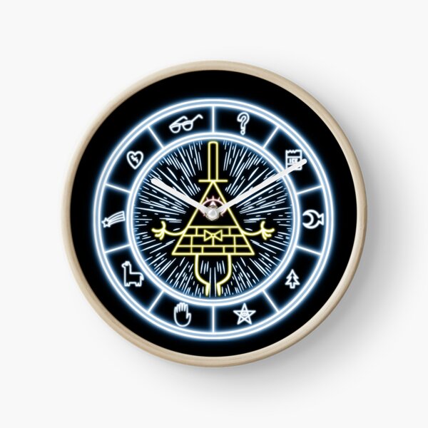 Gravity Falls Bill Cipher Wheel Clock