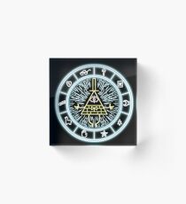 Bloque acrílico Gravity Falls Bill Cipher Wheel