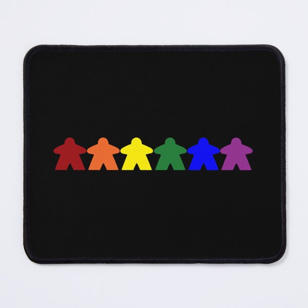 Item preview, Gay Pride (Minimal Meeple Edition) designed and sold by BasiliskOnline.