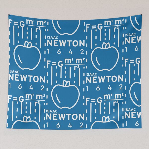 Item preview, Isaac Newton - Universal Law of Gravitation Formula (apple) - White designed and sold by Alcino Major.