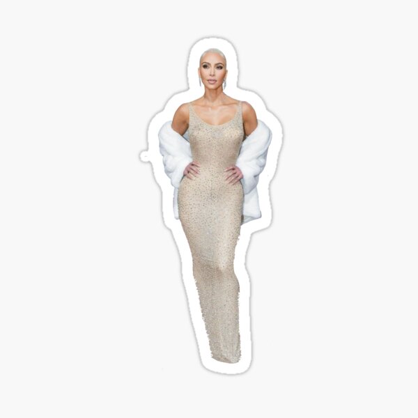 Kim Kardashian Marilyn Monroe Met Gala 2022 Sticker