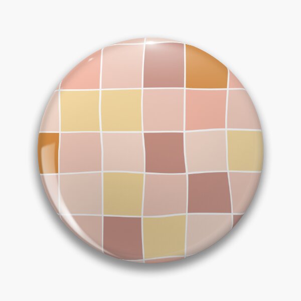 Item preview, Pink and peach tiles - Ocean Treasure - yellow designed and sold by Ashleigh Fish.