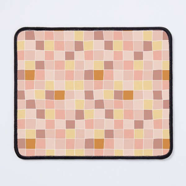 Item preview, Pink and peach tiles - Ocean Treasure - yellow designed and sold by Ashleigh Fish.