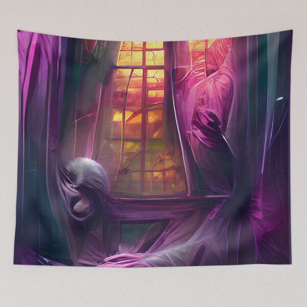 Item preview, Spirits Awaken Creepy Abstract Art designed and sold by CreepyKaleidopi.