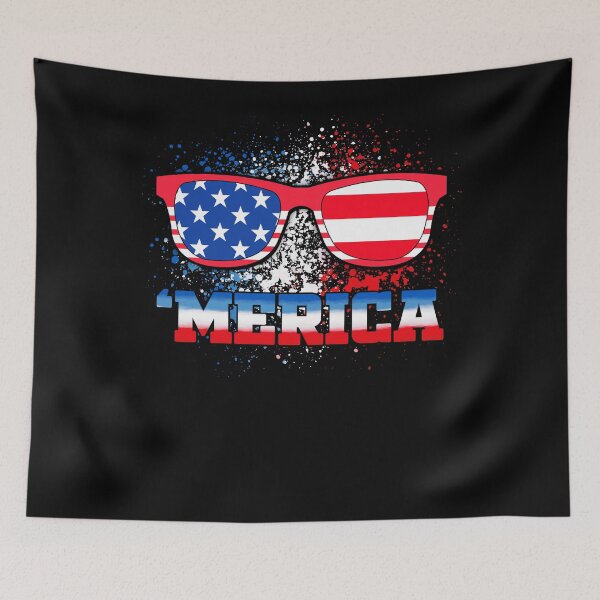 Item preview, Happy Fourth of July - Funny Retro Vintage Merica America Tee Design Gift Idea for Patriotic Americans and Veterans designed and sold by Prince - Bestseller ★★★★★.