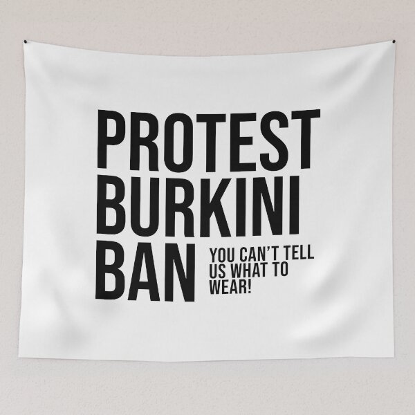 Item preview, Protest the Burkini Ban! Stand against the inhumane ban against muslims in France! designed and sold by IndranyxDesigns.