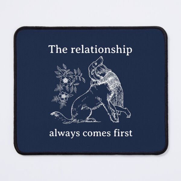 Item preview, The Relationship Always Comes First | Dog Training Quote, Vintage Dog Illustration, Dog Trainer Saying designed and sold by arlutai.
