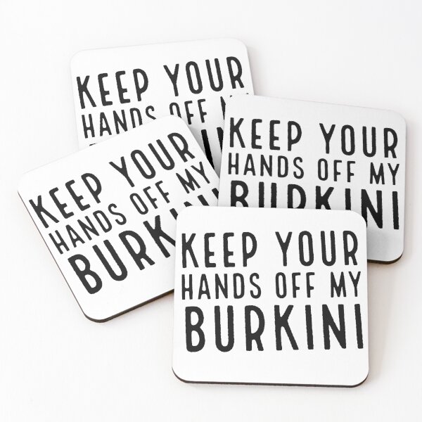 Item preview, Keep your hands off my burkini! Protest the Burkini Ban- Stand against the inhumane ban against muslims in France! designed and sold by IndranyxDesigns.