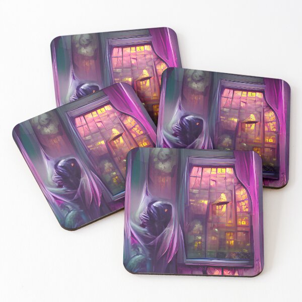Item preview, Growing Shadows Creepy Abstract Art designed and sold by CreepyKaleidopi.