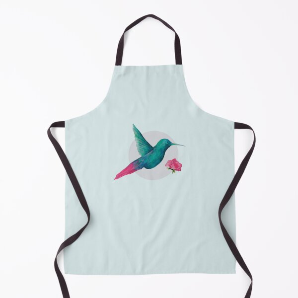 Item preview, Colourful Hummingbird with a little pink Sweet-pea flower designed and sold by BBArtStudio.